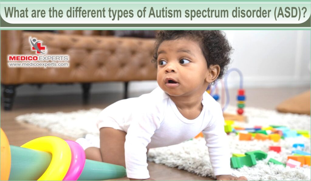 What are the different types of Autism spectrum disorder (ASD)?