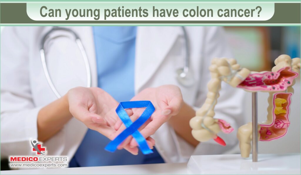 Can young patients have colon cancer?