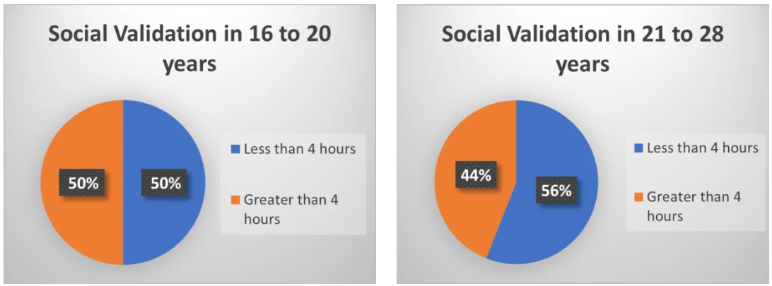 Social Validation in 16-28 years