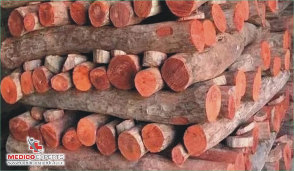 What is the significance of red sandalwood in ayurveda?